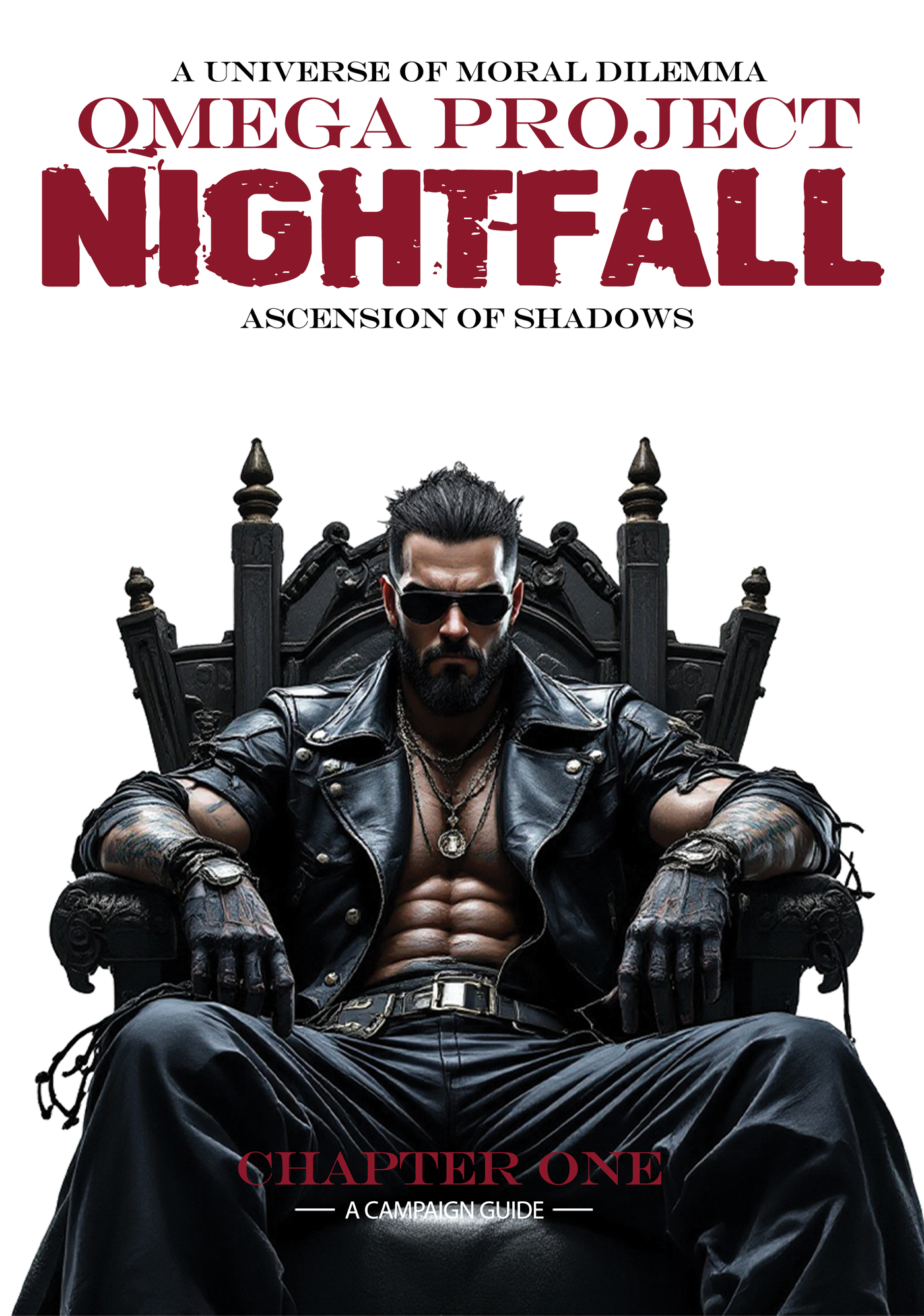 Nightfall: Ascension of Shadows Chapter One cover — a campaign for Omega Project: Infamy by Tim Jensen